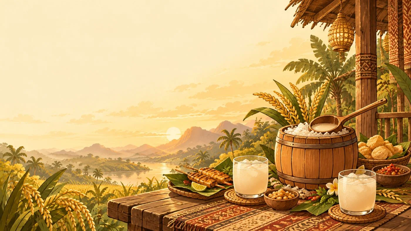 Illustrated Drunken Paddy serving scene